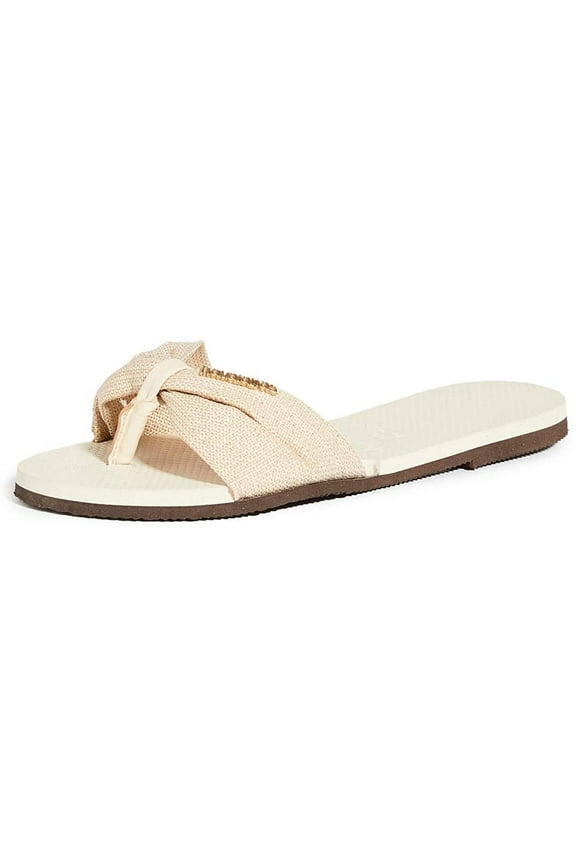 Women's St. Tropez Shine Flip Flop Sandal - Beige (Size 39/40, USA 9/10W, EUR 41/42)