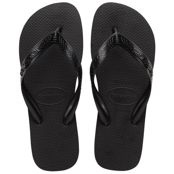 Havaianas Top Flip Flops for Women - Summer Style Sandals - Black, 7/8