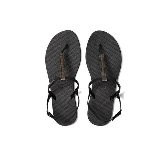 Havaianas Women's You Rio Black Sandals Size 9.5, Ankle Strap Comfort
