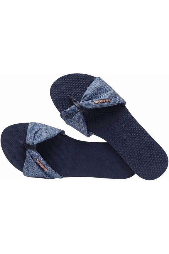 You St. Tropez Women's Thong Sandals, Size: 7/8, Dark Blue