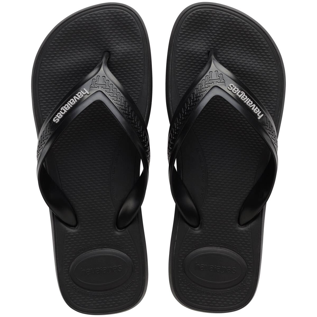 Havaianas for Men Top Max Comfort Flip Flops, Black, 13/14