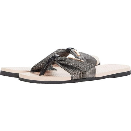 Havaianas womens You St. Tropez Shine Flip-flop 9-10 Ballet Rose