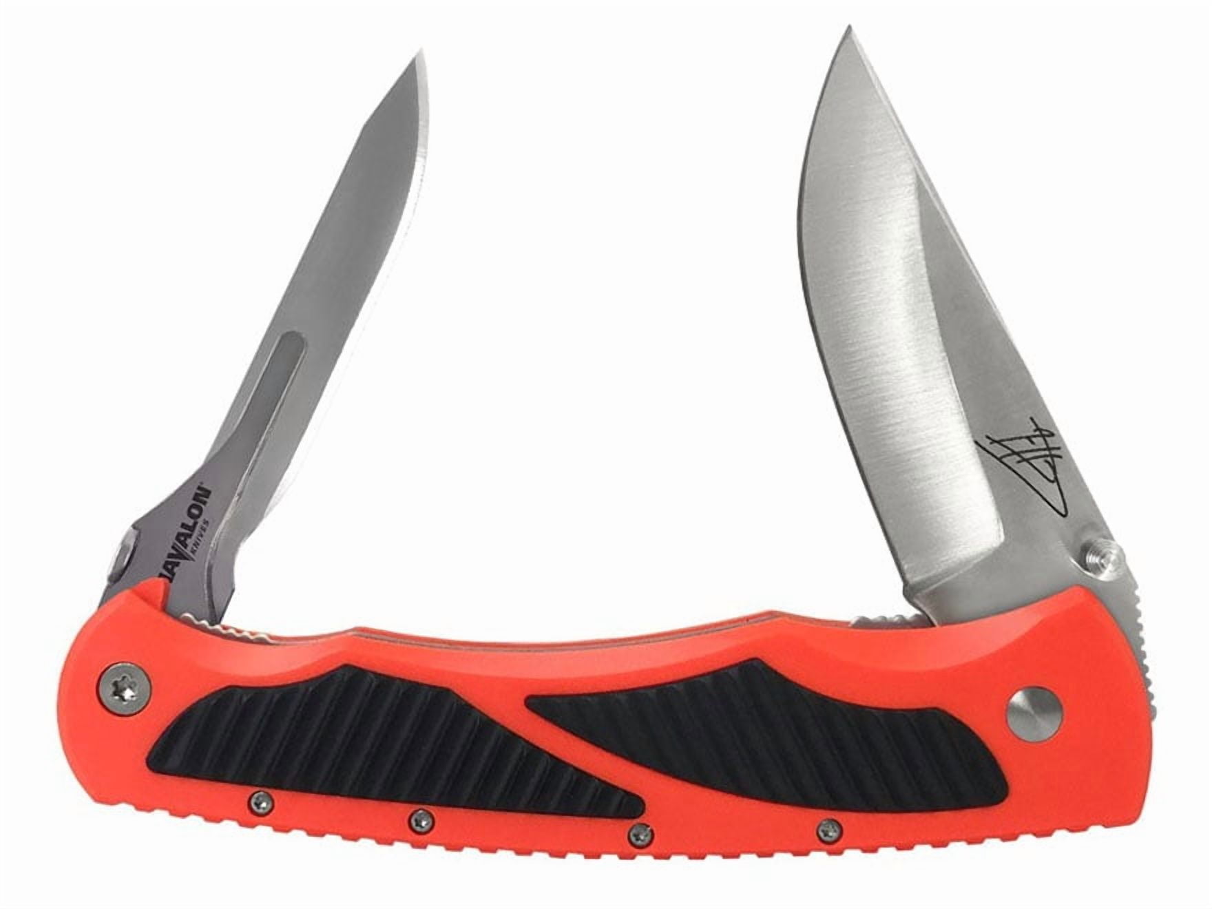 Havalon Knives Titan Pocket Knife 2.75" Drop Point Stainless Steel Stainless Blade Polymer Handle Black/Orange