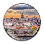 Havana Cuba Paperweight in Gift Box, 3 Inch Crystal Dome, Perfect for House Warming Gift