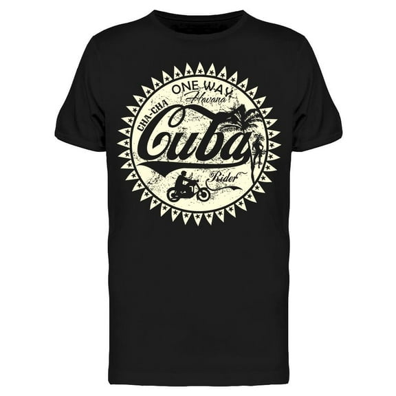 Havana Cuba Silhouette Art  T-Shirt Men -Image by Shutterstock, Male Medium