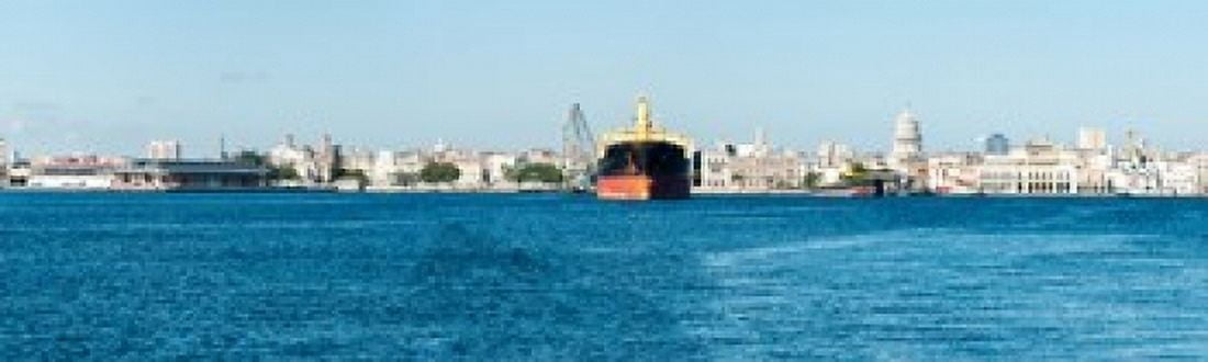 Havana Harbor seen from east side at Regla Ferry Dock Havana Cuba Canvas Art - Panoramic Images (15 x 5)