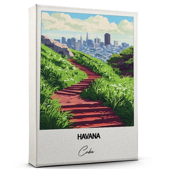 Havana Travel Wall Canvas Elegant and Cultural Art Print Cuba Canvas Print Ideal Gift for Travel Lovers