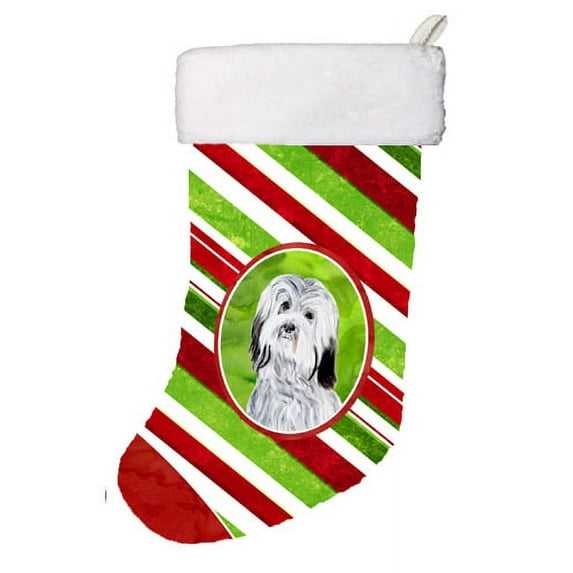 Havanese Candy Cane Christmas Christmas Stocking