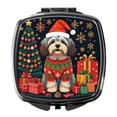 thumbnail image 1 of Havanese Christmas Compact Mirror 2.75 in x 3 in, 1 of 4