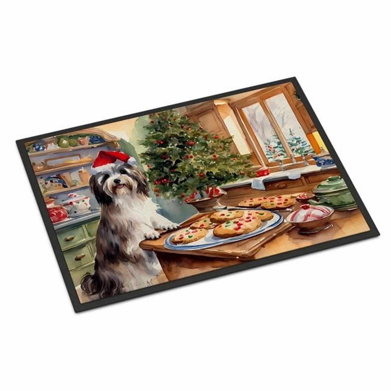 Carolines Treasures DAC3812MAT 18 x 27 in.  Havanese Christmas Cookies Doormat
