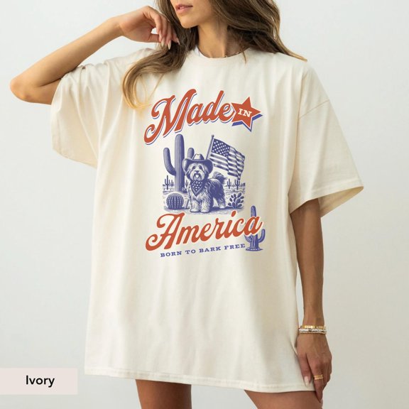 Havanese Cowboy Made In America Shirt, Havanese Shirt, Havanese , Havanese 4Th Of July, Dog Western Shirt Tshirt All Size S-5XL