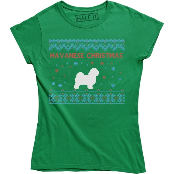 Havanese Dog Christmas Animal Lover Pet Rescue Dog Owner Ugly T-Shirt