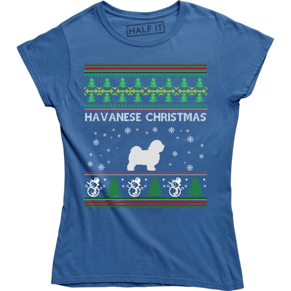 Havanese Dog Christmas Animal Lover Pet Rescue Dog Owner Ugly Tee Shirt