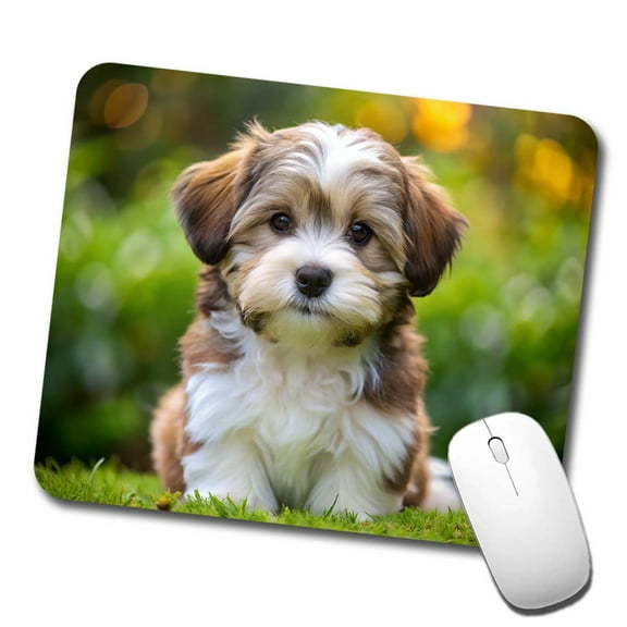 Havanese Dog Puppy Photo Mouse Pad Low Profile Gaming Mat