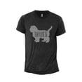 thumbnail image 1 of Havanese Dog Silhouette Men's Modern Fit Fun Casual T-Shirt Printed Graphic Tee Charcoal Grey X-Large, 1 of 3