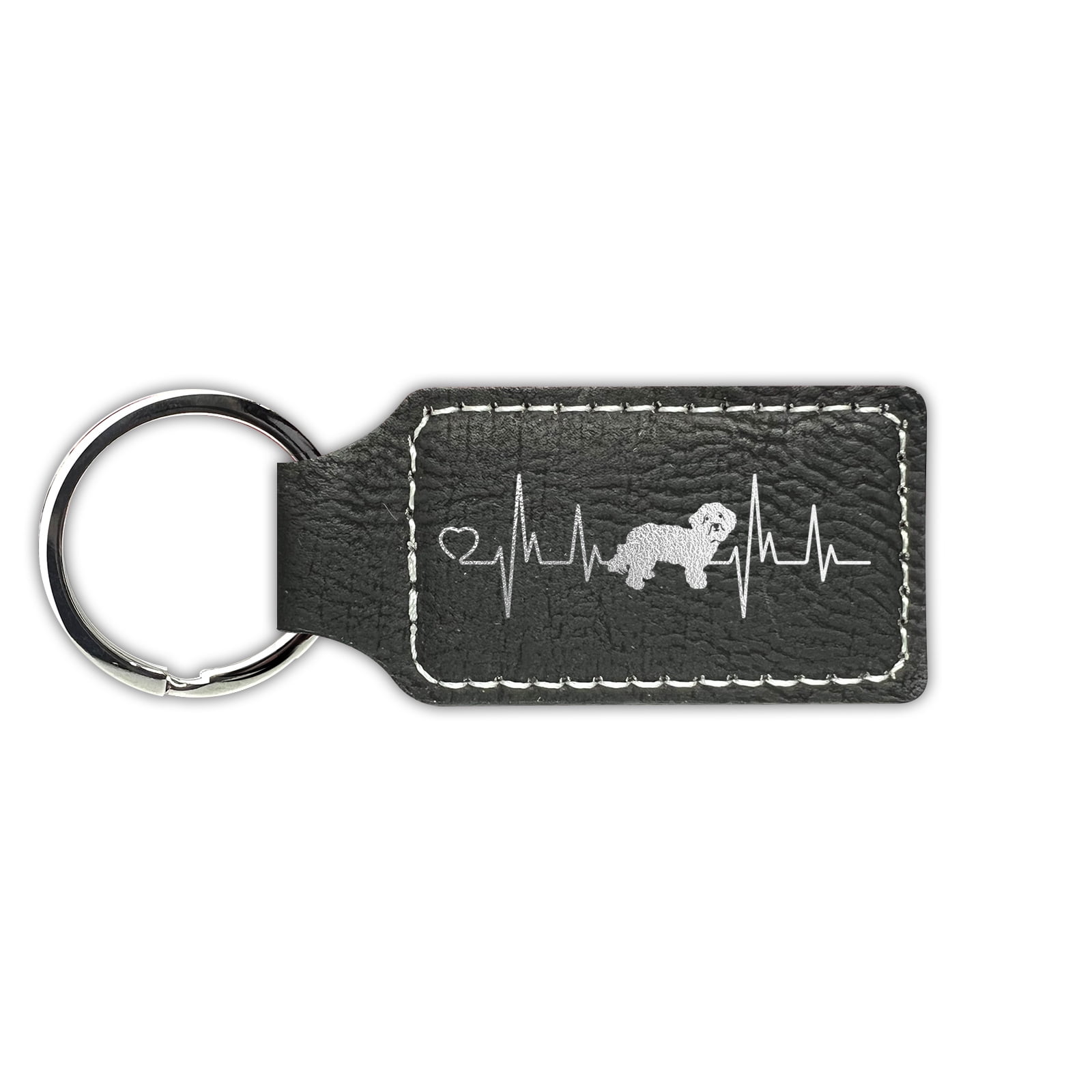 Havanese Dog Heartbeat Monitor Decal – 7x3.25 Inch White Vinyl Sticker For Cars, Windows, & Smooth Surfaces