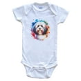 thumbnail image 1 of Havanese Rainbow Watercolor Portrait Dog Lover Baby Bodysuit - Havanese Baby Gift, 3-6 months white, 1 of 4
