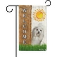 thumbnail image 1 of Havanese Spring Summer Welcome Garden Flag Dog Hides Behind a Tree Sun Outside Yard Decor Flag Banner 12.5X18 Inch Double Side Style 1, 1 of 6