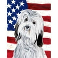 thumbnail image 1 of Havanese with American Flag USA Flag Garden Size, 1 of 1