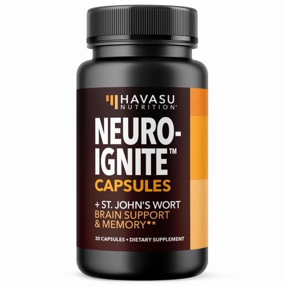 Havasu Brain Supplement for Memory and Focus, Natural Nootropics Brain Support Supplement, 30 Ct