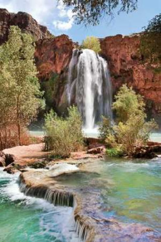 Havasu Falls IV Canvas Art - Larry Malvin (24 x 36)