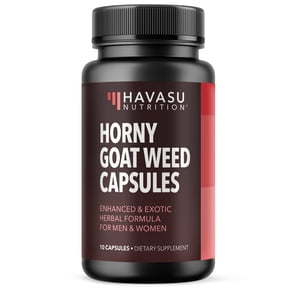 Havasu Nutrition Horny Goat Weed Supplement with Tongkat Ali for Men and Women, 120 Capsules