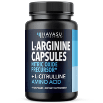 Havasu L-Arginine / L-Citrulline Complex, Nitric Oxide Supplement, Superior Workout Supplements, 60 Ct