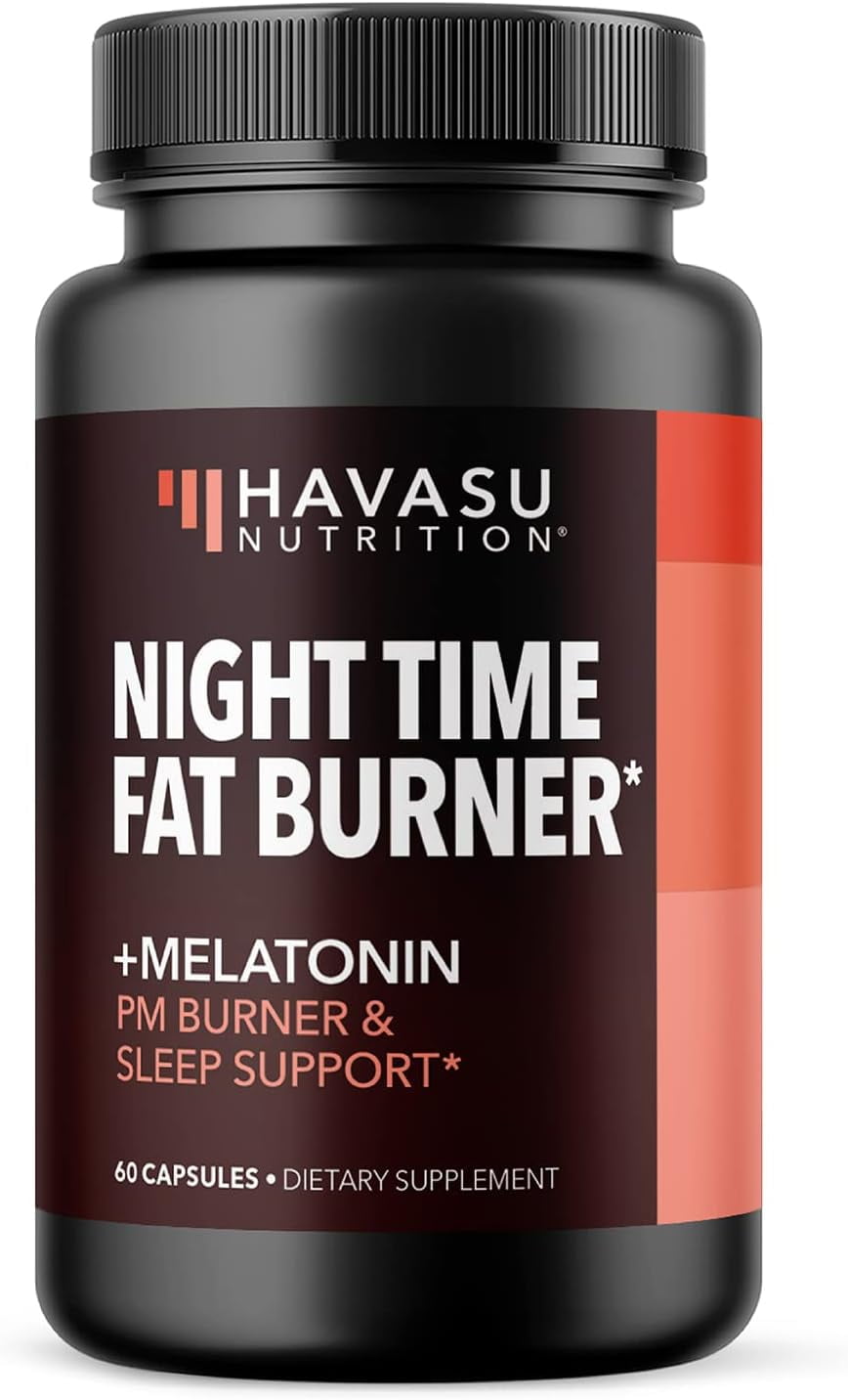 Night Time Fat Burner Gummies, Weight Loss & Sleep Support Supplement |  Slimming Hunger Suppressant & Metabolism Booster, Shred Belly Fat While You