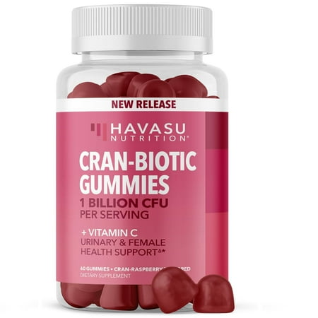 Havasu Cranberry Probiotic Gummy for Urinary and Vaginal Health Support for Women, 60 Ct