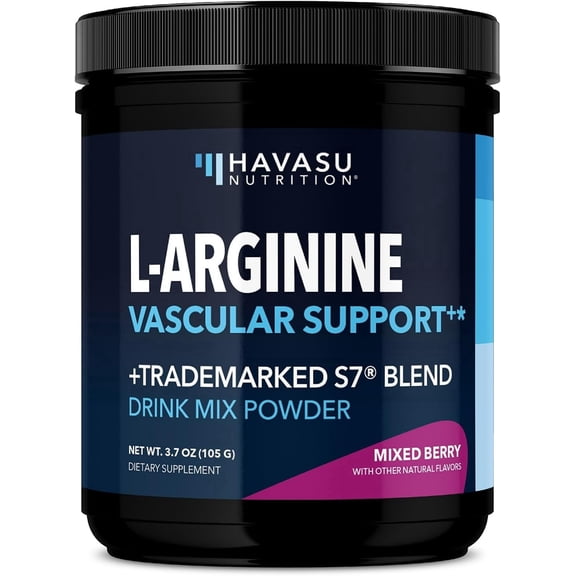 Havasu Nutrition L Arginine Supplement for Adults, Post Workout Powder with Amino Acids, 3.7 oz
