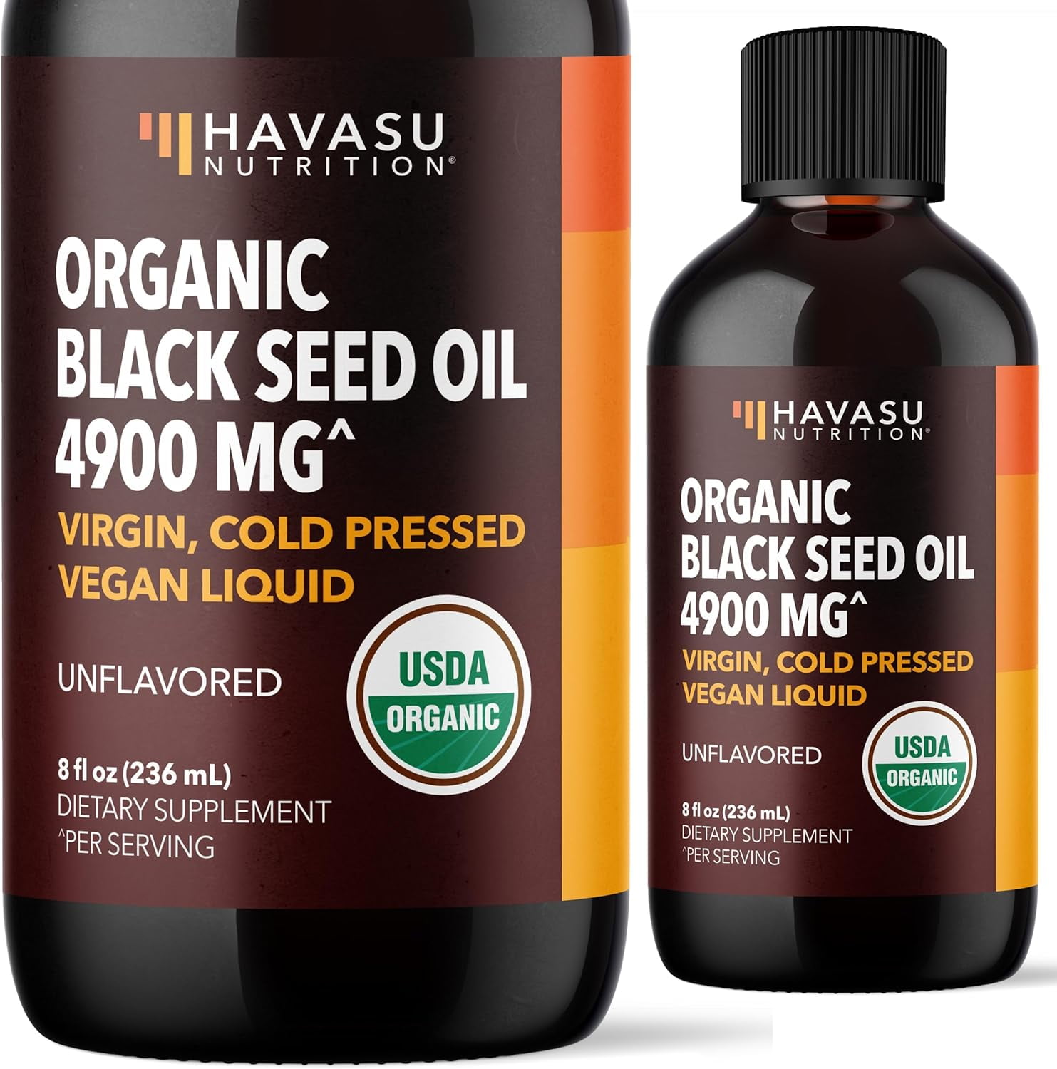 Havasu Nutrition Organic Black Seed Oil Liquid, 8 floz | Immune Support & Digestive Health