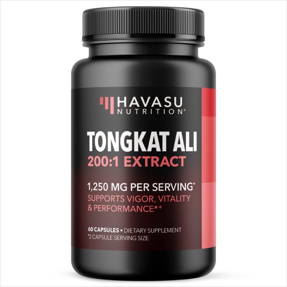 Havasu Nutrition Tongkat Ali for Men | Tongkat Ali Supplement Pills, 60ct