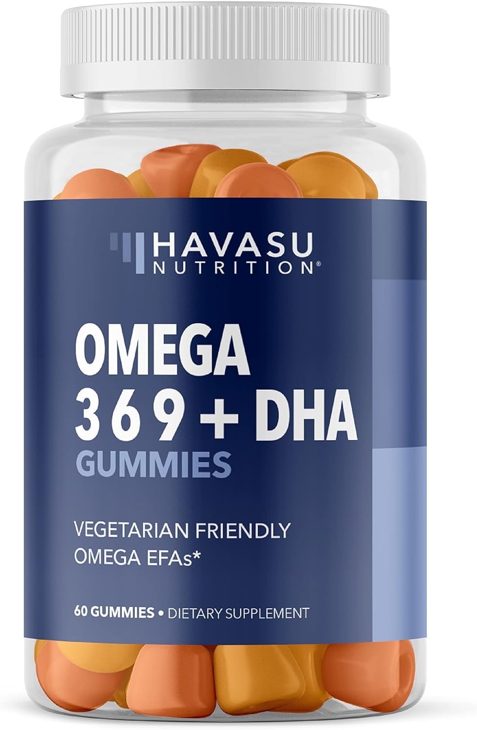Havasu Nutrition Omega 3 6 9 Gummies | DHA Supplement for Brain Health, 60 ct.