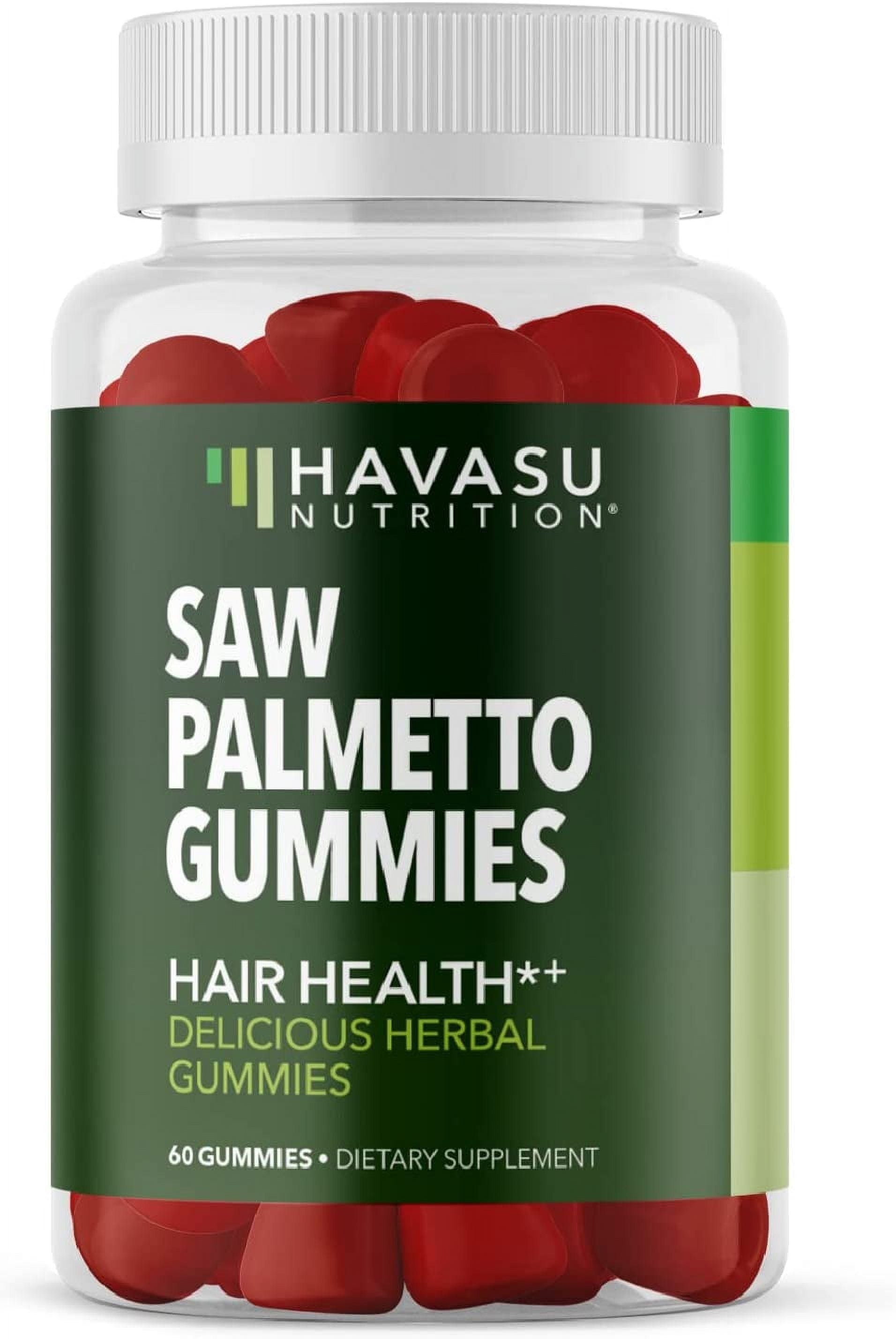 Havasu Saw Palmetto Vegan Gummies Hair Growth Supplement, 60 Ct