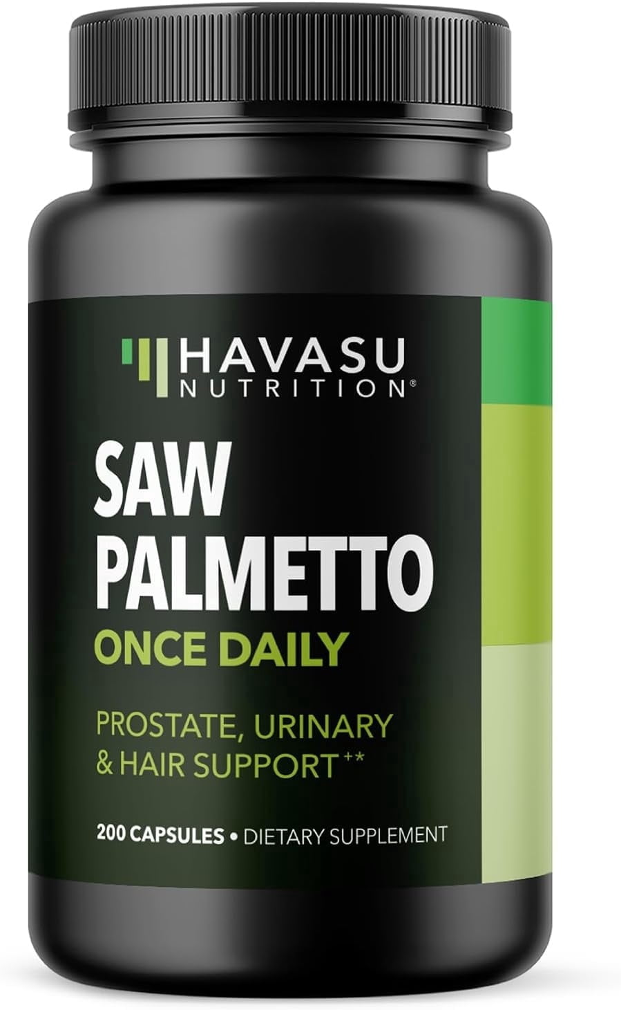 Havasu Nutrition Saw Palmetto Once Daily Capsules for Men, Hair & Prostate Health Support, 200 Count