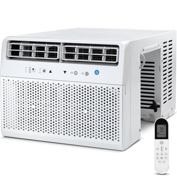 Havato U-Shape Window Air Conditioner 10000 BTU Ashrae 115 Volt with Remote Control, 6 Modes and 3 Fan Modes, 24 Hour Timer, 450 Sq.Ft