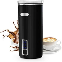 Havato Milk Frother, 6-in-1 Electric Milk Steamer, Automatic Warm and Cold Foam Maker with Stainless Steel Inner Tank, for Latte, Cappuccinos, Macchiato (Black)