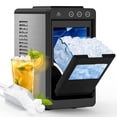 thumbnail image 1 of Havato Ice Maker Countertop, 26 lbs/24Hrs, 8 Cubes in 6 Mins,Portable Ice Machine with Self-Cleaning,  Quiet Compact,Black, 1 of 10