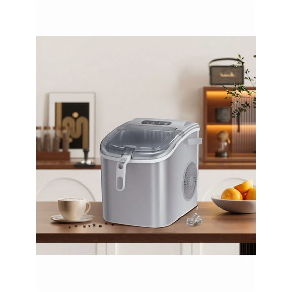 Havato Nugget Ice Maker Countertop, Self-Cleaning Ice Maker With Ice Basket & Scoop, 26Lbs/24H, 9 Ice Cubes Ready In 6 Mins, Chewable Ice Maker Machine For Home Camping Party RV