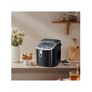 Havato Nugget Ice Maker Countertop, Self-Cleaning Ice Maker With Ice Basket & Scoop, 26Lbs/24H, 9 Ice Cubes Ready In 6 Mins, Chewable Ice Maker Machine For Home Camping Party RV