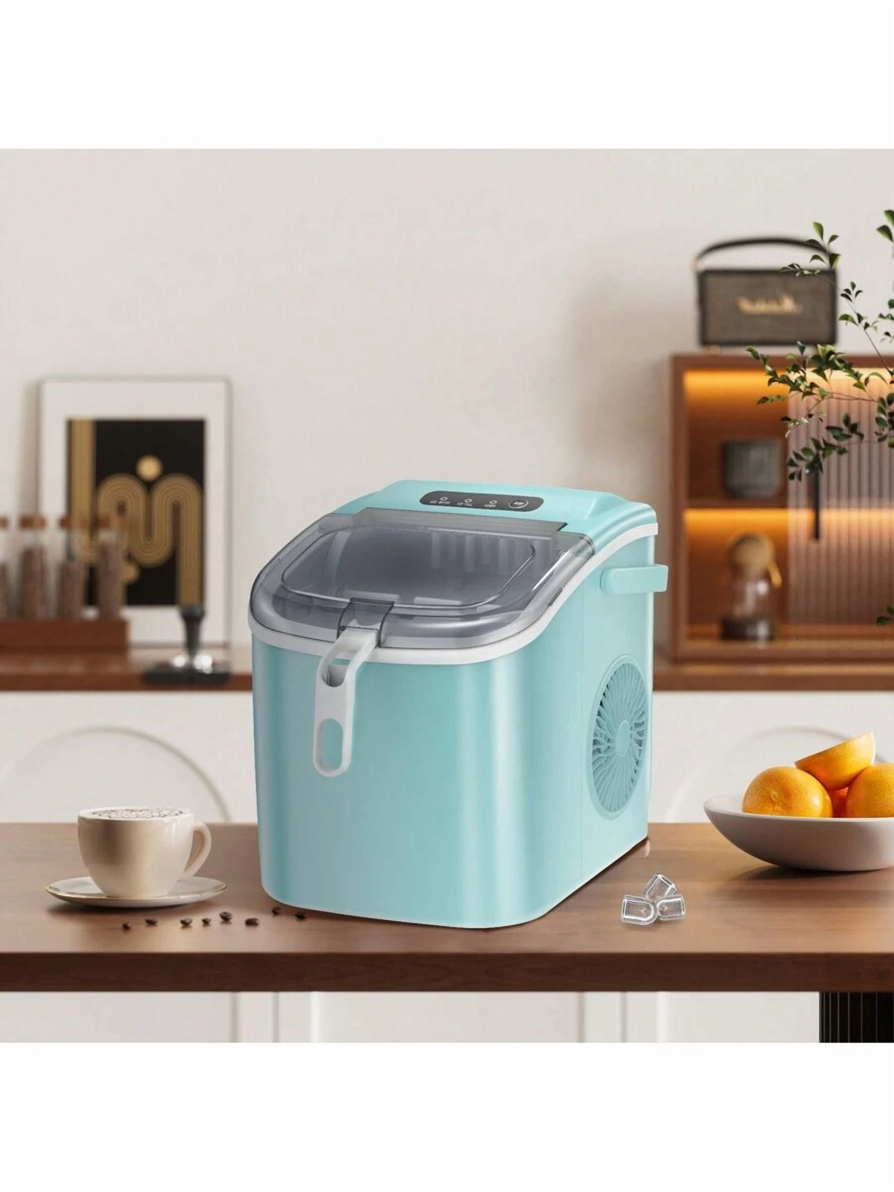 Havato Nugget Ice Maker Countertop,  Self-Cleaning  Ice Maker With Ice Basket & Scoop, 26Lbs/24H, 9 Ice Cubes Ready In 6 Mins, Chewable Ice Maker Machine For Home Camping Party RV