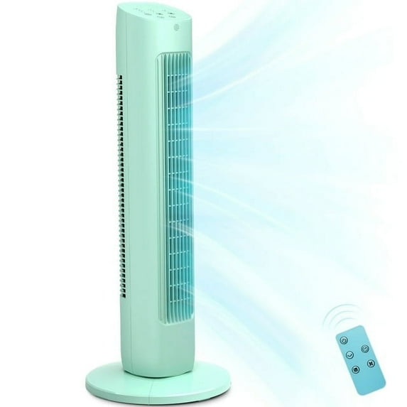 Havato Tower Fan for Bedroom, 85° Oscillating Fans, 3 Speeds, 15H Timer, 3-in-1 Fan Modes, Normal/Natural/Sleep Fan Modes, Green