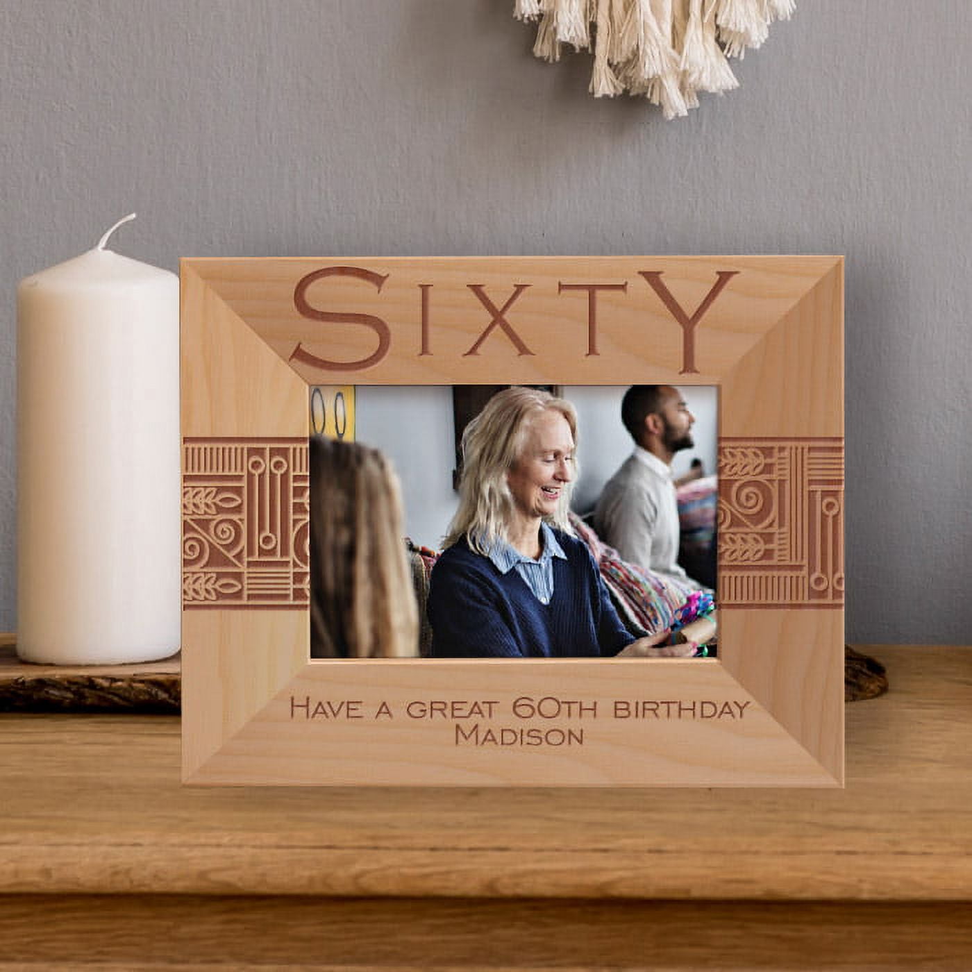 Have A Great 60th Birthday Personalized Wooden Frame-5