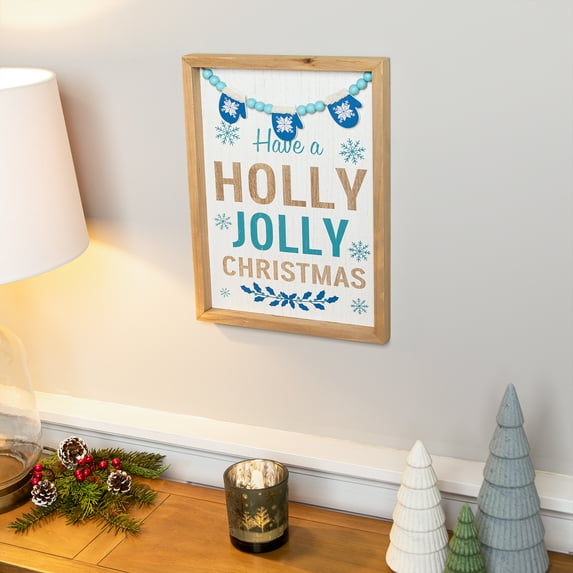 Northlight Have A Holly Jolly Christmas Framed Wall Art - 15.5" x 11.75"