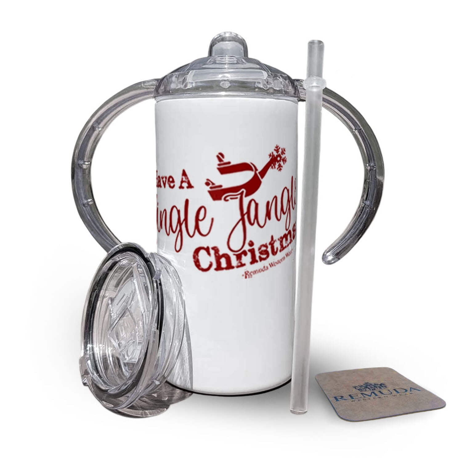 Have A Jingle Jangle Christmas - Kids Western Spur Sippy Cup