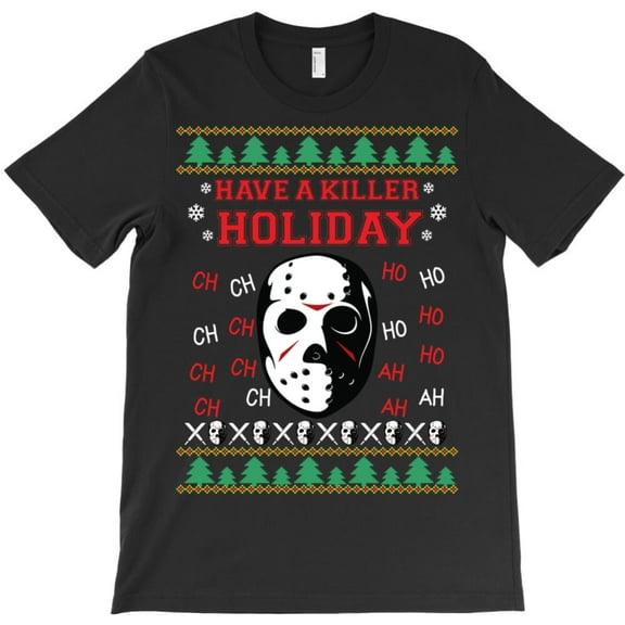 Have A Killer Holiday Funny Jason Horror Movie Christmas Graphic T-Shirt G6981, Up to 5XL