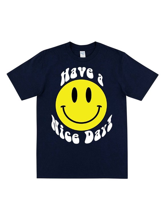 Have A Nice Day T-shirt, Yellow Smiley Face Tshirt
