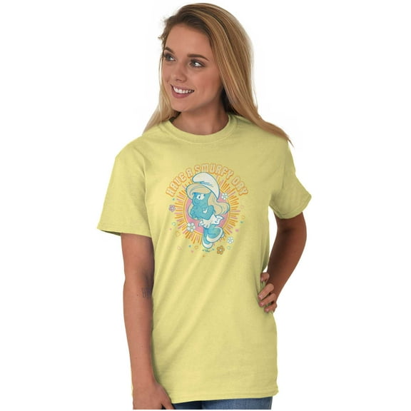 Have A Smurfy Day Smurfette Cartoon Women's Graphic T Shirt Tees Brisco Brands S