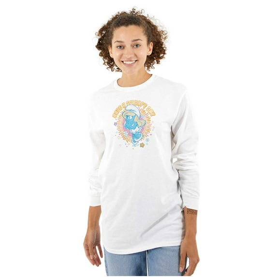 Have A Smurfy Day Smurfette Cartoon Women's Long Sleeve T Shirt Brisco Brands X