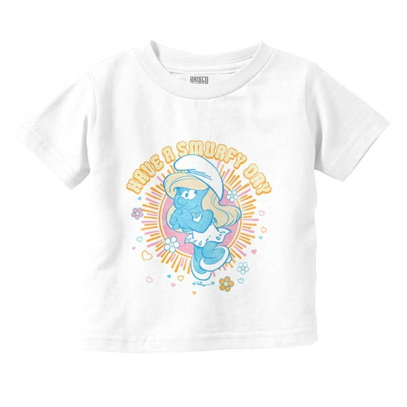 Have A Smurfy Day Smurfette Cartoon Youth T Shirt Tee Girls Infant Toddler Brisco Brands 18M